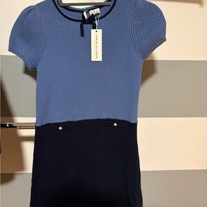 Janie and Jack Navy and Sky Blue Casual Dress